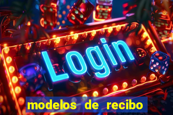 modelos de recibo de pagamento word